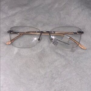 Stylish Silver Rimless Glasses